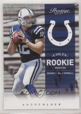 2012 Playoff Prestige - [Base] #229.1 - Rookie - Andrew Luck