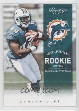 2012 Playoff Prestige - [Base] #243 - Rookie - Lamar Miller