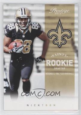 2012 Playoff Prestige - [Base] #277 - Rookie - Nick Toon