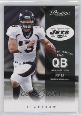 2012 Playoff Prestige - [Base] #56.1 - Tim Tebow (Broncos Uniform on Front)