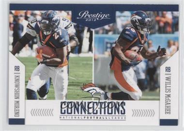 2012 Playoff Prestige - Connections #20 - Knowshon Moreno, Willis McGahee