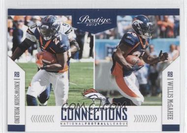 2012 Playoff Prestige - Connections #20 - Knowshon Moreno, Willis McGahee