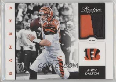 2012 Playoff Prestige - Gamers Materials - Prime #74 - Andy Dalton