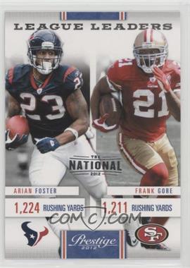 2012 Playoff Prestige - League Leaders - The National 2012 #7 - Arian Foster, Frank Gore /5