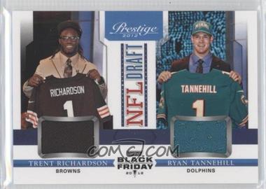 2012 Playoff Prestige - NFL Draft Materials Combos - Black Friday #3 - Trent Richardson, Ryan Tannehill