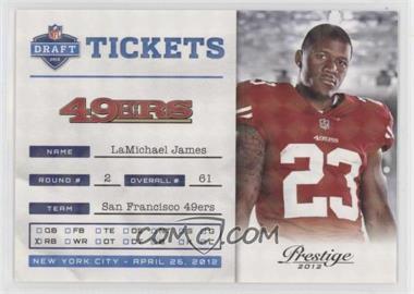 2012 Playoff Prestige - NFL Draft Tickets - Holokote #23 - LaMichael James /100