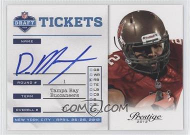 2012 Playoff Prestige - NFL Draft Tickets - Signatures #10 - Doug Martin