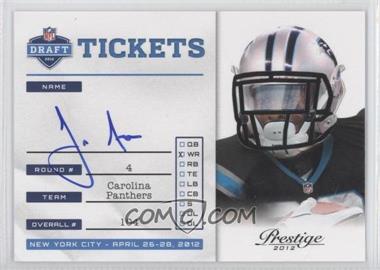 2012 Playoff Prestige - NFL Draft Tickets - Signatures #21 - Joe Adams