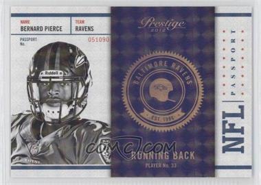 2012 Playoff Prestige - NFL Passport - Holokote #13 - Bernard Pierce /100