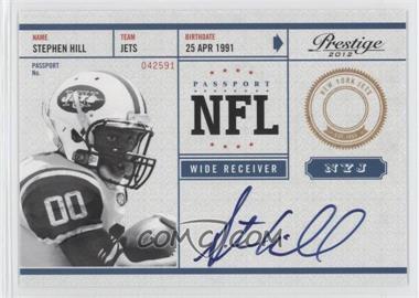 2012 Playoff Prestige - NFL Passport - Signatures #33 - Stephen Hill