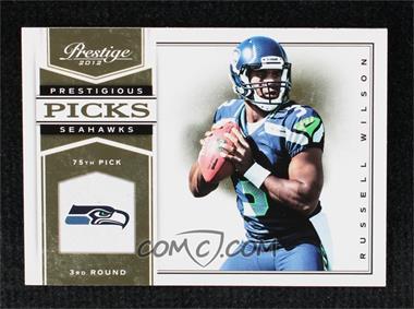 2012 Playoff Prestige - Prestigious Picks - Gold #31 - Russell Wilson