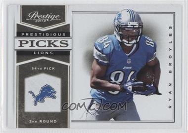 2012 Playoff Prestige - Prestigious Picks - Gold #32 - Ryan Broyles