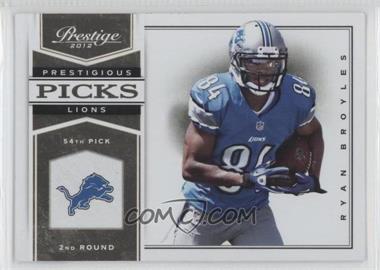 2012 Playoff Prestige - Prestigious Picks - Gold #32 - Ryan Broyles