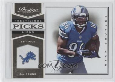 2012 Playoff Prestige - Prestigious Picks - Gold #32 - Ryan Broyles