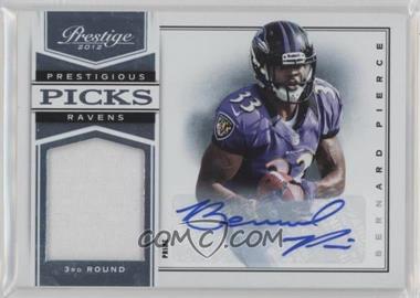 2012 Playoff Prestige - Prestigious Picks - Platinum Patches Signatures Prime #13 - Bernard Pierce /99