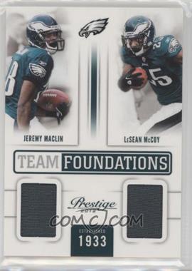 2012 Playoff Prestige - Team Foundations Materials Combos #1 - Jeremy Maclin, LeSean McCoy /249