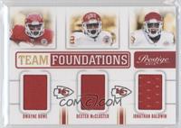 Dwayne Bowe, Dexter McCluster, Jonathan Baldwin #/249