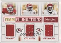 Dwayne Bowe, Dexter McCluster, Jonathan Baldwin #/249