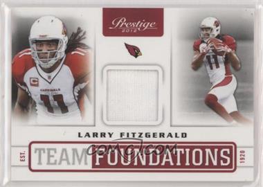 2012 Playoff Prestige - Team Foundations Materials #19 - Larry Fitzgerald /249