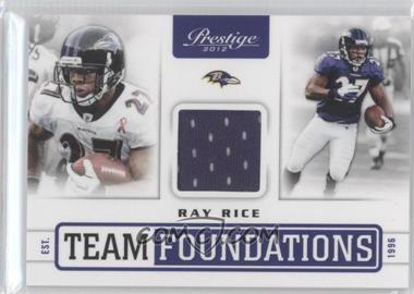 2012 Playoff Prestige - Team Foundations Materials #29 - Ray Rice /249