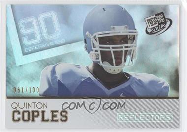 2012 Press Pass - [Base] - Reflectors Proof #7 - Quinton Coples /100