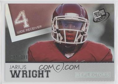 2012 Press Pass - [Base] - Reflectors #49 - Jarius Wright /299