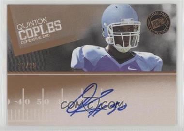 2012 Press Pass - Signings - Bronze #PPS-QC - Quinton Coples /25