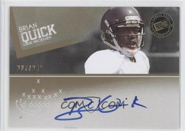 2012 Press Pass - Signings - Gold #PPS-BQ - Brian Quick /249