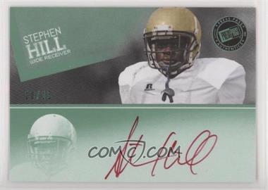 2012 Press Pass - Signings - Green #PPS-SH - Stephen Hill /15