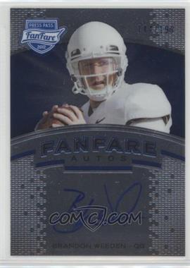 2012 Press Pass Fanfare - [Base] - Blue #FF-BW - Brandon Weeden /199