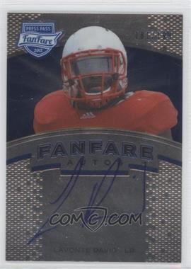 2012 Press Pass Fanfare - [Base] - Blue #FF-LD - Lavonte David /199