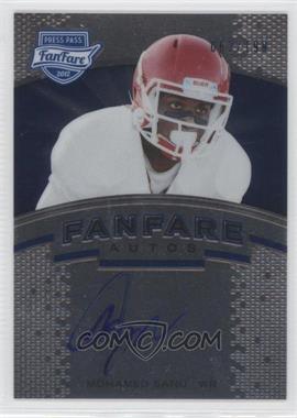 2012 Press Pass Fanfare - [Base] - Blue #FF-MS - Mohamed Sanu /199