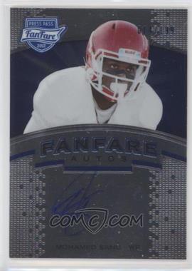 2012 Press Pass Fanfare - [Base] - Blue #FF-MS - Mohamed Sanu /199