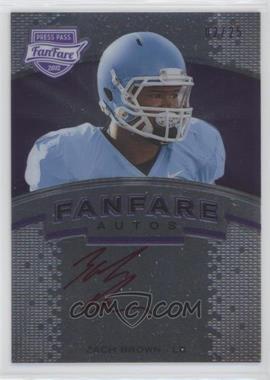 2012 Press Pass Fanfare - [Base] - Violet Red Ink #FF-ZB - Zach Brown /25