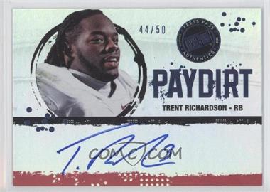 2012 Press Pass Fanfare - Paydirt - Blue #PD-TR - Trent Richardson /50