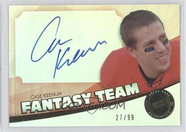 2012 Press Pass Showcase - Fantasy Team Autographs - Gold #FT-CK - Case Keenum /99