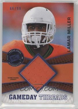 2012 Press Pass Showcase - Gameday Threads - Blue #GDT-LM - Lamar Miller /99