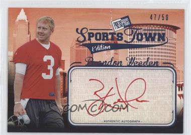 2012 Press Pass Sports Town Edition Autographs - [Base] - Blue Red Ink #ST BW.2 - Brandon Weeden /50