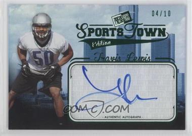 2012 Press Pass Sports Town Edition Autographs - [Base] - Green #ST TL - Travis Lewis /10