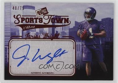 2012 Press Pass Sports Town Edition Autographs - [Base] - Red #ST JW - Jarius Wright /75