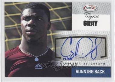 2012 SAGE Autographed - Autographs - Platinum #A18 - Cyrus Gray /50