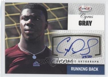 2012 SAGE Autographed - Autographs - Platinum #A18 - Cyrus Gray /50