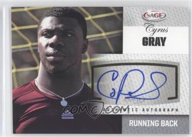 2012 SAGE Autographed - Autographs - Silver #A18 - Cyrus Gray