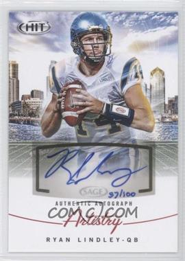 2012 SAGE Hit - Artistry Autographs #AA-10 - Ryan Lindley /100