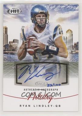 2012 SAGE Hit - Artistry Autographs #AA-10 - Ryan Lindley /100