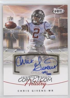 2012 SAGE Hit - Artistry Autographs #AA-20 - Chris Givens /100