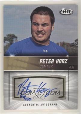 2012 SAGE Hit - Autographs - Gold #A120 - Peter Konz /250