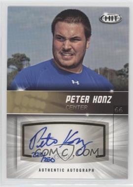 2012 SAGE Hit - Autographs - Gold #A120 - Peter Konz /250