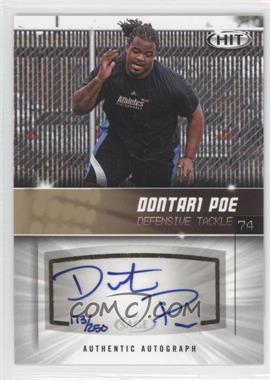 2012 SAGE Hit - Autographs - Gold #A79 - Dontari Poe /250