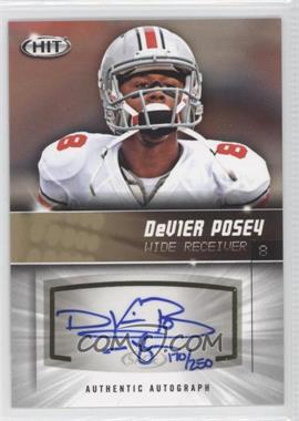 2012 SAGE Hit - Autographs - Gold #A88 - DeVier Posey /250